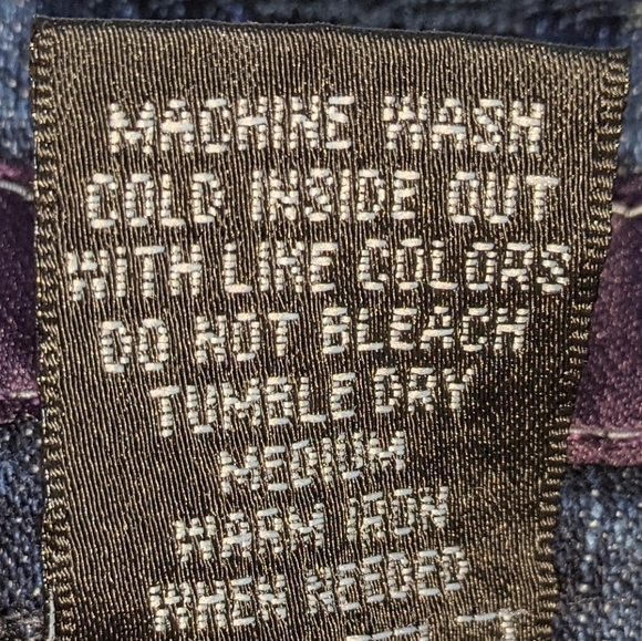 Fetish Women's Y2K Vintage Dark Blue Jeans Size 18 Gold Paw Prints On Pockets - Picture 7 of 7